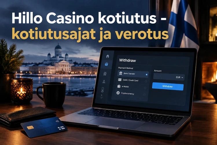 Hillo Casino kotiutus - kotiutusajat, rajat ja verotus Suomessa