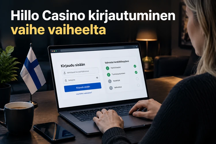 Hillo Casino kirjautuminen vaihe vaiheelta
