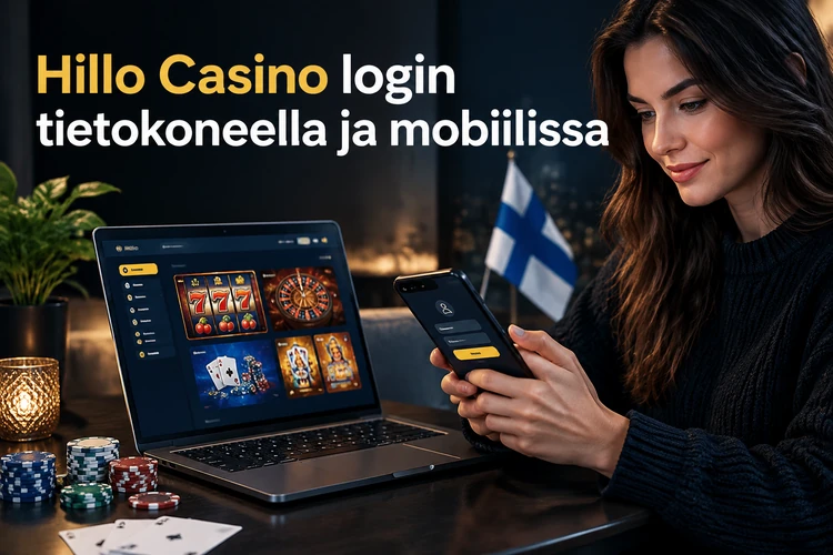 Hillo Casino login tietokoneella ja mobiilissa